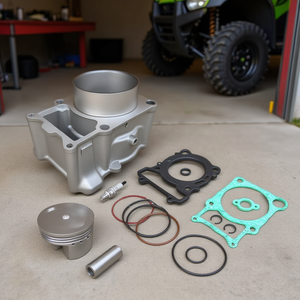 Kit de Cilindro D0100XUHB3G para Yamaha Rhino 450 Wolverine 450 Grizzly Kodiak 450, Piezas de Pistón - Product Image 2