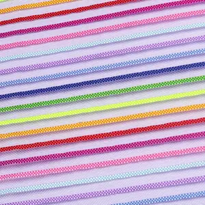 Polyester Mesh India Market 10 Color Striped Hard Mesh Polyester Netting