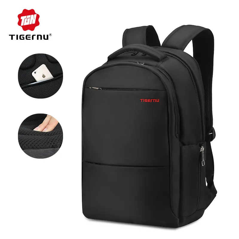 Tigernu large capacity waterproof men anti theft fashion leisure 19inch high quality student school bags laptop backpack