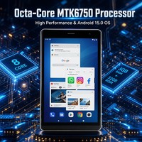 Tablet PC Android 15 8 Inci 4G LTE Octa Core MTK6750 3GB 32GB Dual SIM GPS 5000mAh Tablet Komersial untuk Kantor OEM
