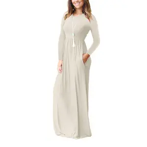 Wholesale abaya islamic muslim dress men-2020 Amazon Wholesale Dubai Turkish Indonesian Modest Abaya Muslim Dresses For Women Long Sleeve With Pockets Islamic Clothing