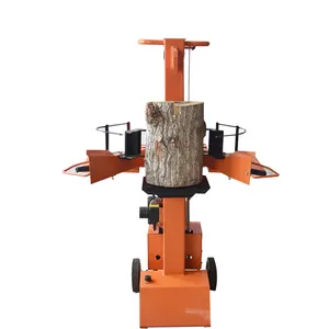 8 Ton Zware 230 50Hz Elektrische Log Hout Splitter Log Cutter En Splitter Machine Voor Tuin Bos Gebruik