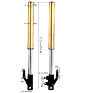 Hiệu Suất Cao Bụi Bẩn Xe Đạp Các Bộ Phận Gia Công CNC 45 48Mm 630Mm Phía Trước Dforks Cho Dao Cạo Mx650 Mx500 - Product Image 3