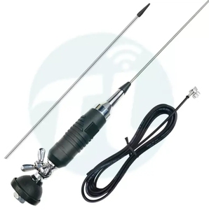 Antenna GM-2883, ALAN 9 Antenna Mobile per Auto in Acciaio Inox per Trunk CB 26-28MHz, Impedenza 50 Ohm, Radiazione Omnidirezionale - Product Image 1