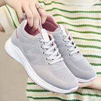 Chaussures décontractées en tricot respirant pour femmes, légères, durables, confortables, antidérapantes, pour toutes les saisons