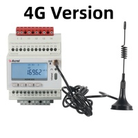 Compteur électrique sans fil Acrel ADW300-4G 4G Communication 3 phases sur rail DIN IOT prenant en charge la carte SIM pour système de gestion sans fil