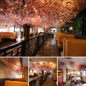 Branche d'<span class=keywords><strong>arbre</strong></span> de <span class=keywords><strong>fleur</strong></span> de cerisier artificielle japonaise de 3 à 12m de large pour décor d'hôtel et de restaurant, bricolage personnalisé - Product Image 6