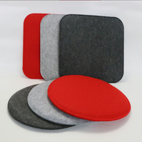 Coussin de chaise personnalisé en feutre polyester rond, carré ou rectangulaire, respirant, doux et confortable pour la maison, le bureau et le salon