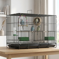 Cage de Luxe Décorative pour l'Élevage, Petite Cage à Oiseaux en Fil Métallique, Volière pour Pinsons et Pigeons, Présentoir Extérieur