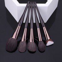 Ensemble de pinceaux de maquillage pour le visage et les yeux, 15 pièces, pinceaux en poils de chèvre à pointe fine, kit pour les maquilleurs, les débutants, le salon, le maquillage quotidien