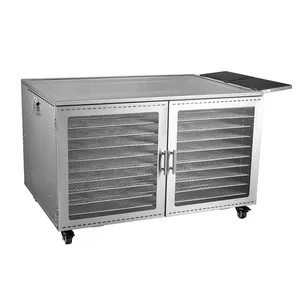 Negeria Electric Solar Dual Power 10 Trays Stainless Steel Food Drying Machine Solar Fruit Dryer Dehydrator