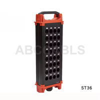 Boîtier de distribution audio portable ABCCABLS série ST avec boîtier en alliage d'aluminium, 8 à 40 canaux, vide, pour câbles XLR