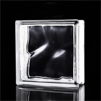 Bloc de verre 190x190x80mm Transparent Solide Résistant au feu Écologique Durable Décoratif pour la cuisine, le salon