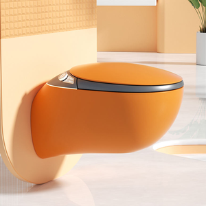 Modernes Badezimmer Automatische Toilette Inodoros WC-Schüssel Auto-Wasserklosett Smart Keramik UV Eiförmige Wandmontierte <span class=keywords><strong>Bidet</strong></span>-Toilette - Product Image 1