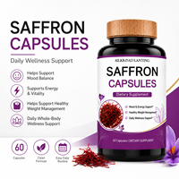Capsules de Safran en Gros, 60 Comprimés, Complément Alimentaire Naturel au Safran pour l'Énergie, l'Humeur et le Bien-être Quotidien