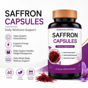 Capsules de Safran en Gros, 60 Comprimés, Complément Alimentaire Naturel au Safran pour l'Énergie, l'Humeur et le Bien-être Quotidien - Product Image 2