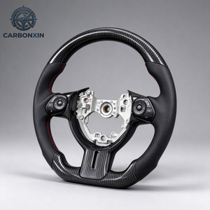 Volant sport en fibre de carbone forgée avec poignées chauffantes en cuir personnalisées et écran LED pour Toyota GR86 GT86 86 2017 2020 2012 - Product Image 4