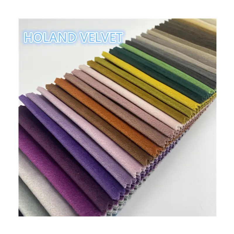 Hometextile Medium Gewicht 210 270gsm 100% Poly Pluche Velours Bank Stof Superzachte Bekleding Massief Holland Fluwelen Stof Voor Sofa