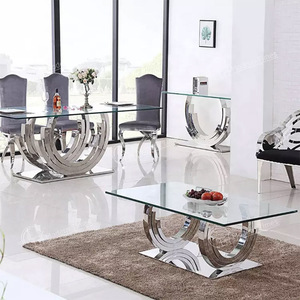 Bàn Ăn Kính Sang Trọng Tùy Chỉnh Và Với 6 Bộ Bàn Ăn 8 Ghế Bộ Bàn Ăn Gồm 6 Bàn Ăn Đồ Nội Thất Phòng Ăn - Product Image 6