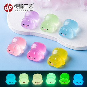 Dp Miniature Cartoon Pig Resin Figurines Lying Down Colorful Decorations For <b>Car</b> Desktop <b>Ornaments</b> - Product Image 4