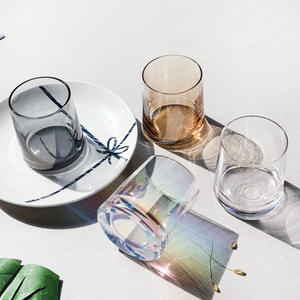 Vasos transparentes coloridos vacíos de lujo, vasos de cerveza artesanales coloridos creativos, whisky, licores, cristalería para Bar - Product Image 3