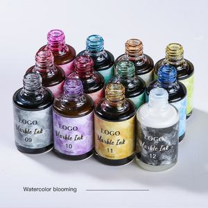 JTING Kit de Uñas de Gel UV con Tinta de Mármol de 12 Colores, Efecto Acuarela, Muestra Gratis, Set de Esmaltes de Uñas de Diseño - Product Image 4