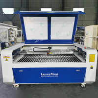Machine de découpe et de gravure laser CO2 grand format LM-1610-2 150W 180W avec DSP RuiDa pour la fabrication de panneaux et la décoration personnalisée
