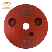 Plaque de meulage diamantée grain 3 pouces 16 CPS avec 3 segments pour sol en béton