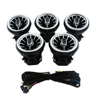 Pour Benz Air Vent Turbine Buse Atmosphère Lampe W176 W205 W213 W222 W447 W117 W156 X253 LED Voiture Lumière Ambiante A/C/E/CLA/GLA/GLC