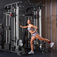 Équipement de fitness multifonctionnel pour la maison, machine Smith pour l'entraînement sportif, avec système de croisement de câbles et entraînements optimisés pour les bras