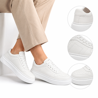 Baskets basses respirantes à plateforme avec lettres alphabétiques, bout perforé, semelle épaisse, chaussures décontractées tendance pour hommes
