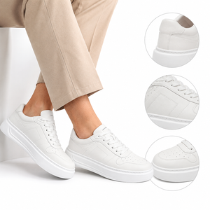 Sneaker Traspirante con Suola Piatta e Lettere Alfabetiche, Punta Perforata e Suola Chunky, <span class=keywords><strong>Scarpe</strong></span> Casual alla Moda per Uomo - Product Image 1