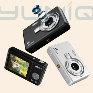 กล้องย้อนยุค Yuniq Anti Shake 16X FHD 1080P รุ่นประหยัด กล้องวินเทจ ปี 2000 ยอดนิยม ราคาถูก รองรับการ์ด TF 96 เมกะไบต์ กล้องดิจิตอลยุค 2000s รุ่น Q12 สีชมพูเจ้าหญิง - Product Image 1