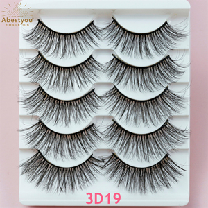 Abestyou Lông Mi Mắt Mèo Tự Nhiên 3D 5 Cặp Lông Mi Manga Chữ Thập Mềm Lông Mi Đầy Đủ Dải Lông Mi Mở Rộng Trang Điểm - Product Image 1