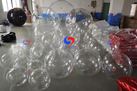 Ballons à bulles géants transparents réutilisables en PVC blanc noir rose orange gris grosses boules en PVC transparent pour décorations événementielles