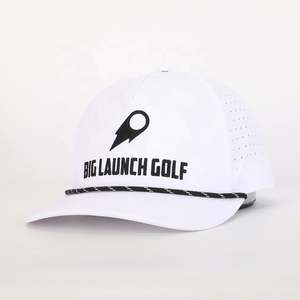 Vente en gros Casquette de baseball unisexe en polyester avec logo brodé imperméable et ajustable toutes saisons 5 panneaux personnalisée de haute qualité - Product Image 1