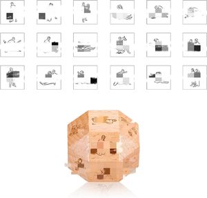 Cadeaux pour couples Dés de Noël au choix de la nourriture Cadeaux de la <span class=keywords><strong>Saint</strong></span>-<span class=keywords><strong>Valentin</strong></span> pour petit ami Petite amie Naughty Date Night Idea Wood Dice - Product Image 6