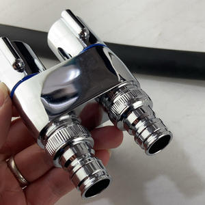 Katup Sudut G1/2 Tiga Arah Kontrol Ganda Bidet Shattaf 1 Masuk 2 Keluar, Aksesoris Kamar Mandi Seng, Saklar Ganda untuk Pengisian - Product Image 5