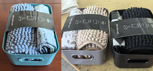 Juego de baño novedoso de 15 piezas en cesta de plástico para inodoros de baño suministros de baño de uso doméstico - Product Image 4