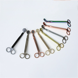 YS Precio de fábrica 1 Uds recortador de núcleo de vela de acero inoxidable cabeza redonda núcleo de cera tijeras Clip DIY herramienta de fabricación de velas de aromaterapia - Product Image 3