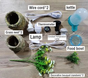 Couveuse d'élevage à motif solide pour caille, <span class=keywords><strong>hamster</strong></span>, hérisson, perroquet, reptile, oiseaux, cages à couvée respirantes - Product Image 6