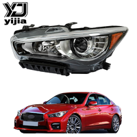 Feux avant LED 12V certifiés DOT pour Infiniti Q50 2013-2018, 5500K, 8000 Lumens, kit de mise à niveau des feux de route et de direction