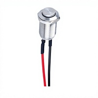 Interrupteur à bouton-poussoir métallique momentané étanche IP67/IP65 de 12 mm, 2A, marche/arrêt électrique, pour usage industriel et domestique – Vente chaude