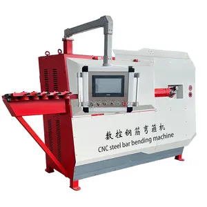 Fully automatic hydraulic stainless steel rebar bending and cutting machine with large 2D numerical control