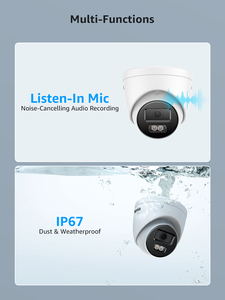 Caméra IP réseau PoE <span class=keywords><strong>ANNKE</strong></span> C800 <span class=keywords><strong>4K</strong></span> 8MP pour surveillance professionnelle avec WDR 120dB, microphone IA, emplacement pour carte SD, caméra de sécurité - Product Image 5