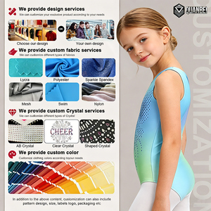 <span class=keywords><strong>Justaucorps</strong></span> de gymnastique rythmique personnalisés avec logo, sans manches, dos croisé scintillant, vente en gros directe usine - Product Image 5