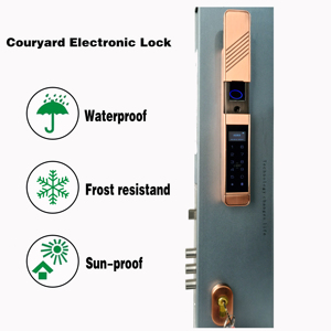 IP58 ngoài trời không thấm nước hợp kim kẽm tuya App điện sinh trắc học vân tay hoàn toàn tự động khóa cổng - Product Image 3