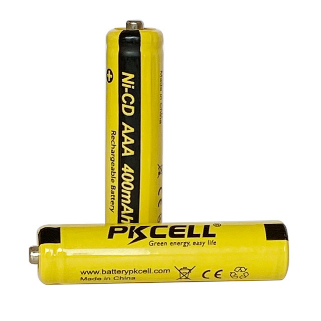 Pkcell Aaa 1.2v Nicd Baterias Aaa 400mah Rechargeable Battery With Industrial Package With No Moq