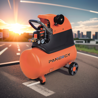 Panergy Mini réservoir portable de 24 litres, moteur électrique, compresseur d'air à connexion directe de 1,5 kW pour la peinture de voitures