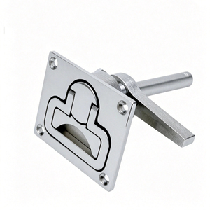 Hydro Marine Yacht Stainless Steel <b>Hose</b> Floor Buckle Hatch Latch Flush Turning Lift Handle and Ring Turning <b>Lock</b> Hardware Access - Product Image 4